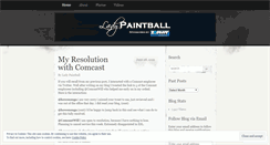 Desktop Screenshot of ladypaintball.wordpress.com