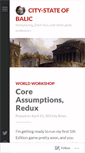 Mobile Screenshot of citystateofbalic.wordpress.com