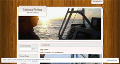 Desktop Screenshot of mananafishing.wordpress.com