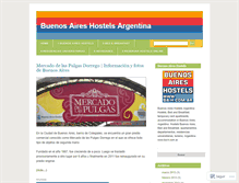 Tablet Screenshot of buenosaireshostelsargentina.wordpress.com