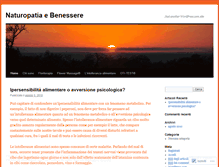 Tablet Screenshot of naturopatiaebenessere.wordpress.com