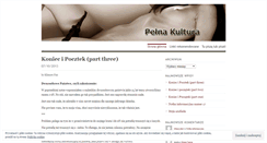 Desktop Screenshot of pelnakultura.wordpress.com