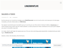 Tablet Screenshot of linuxmintlife.wordpress.com