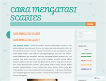 Tablet Screenshot of caramengatasiscabies.wordpress.com