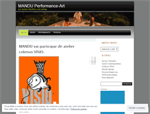 Tablet Screenshot of manduperformanceart.wordpress.com