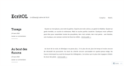 Desktop Screenshot of ecritol.wordpress.com