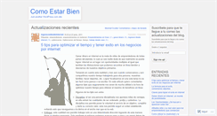 Desktop Screenshot of comoestarbien.wordpress.com