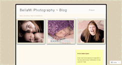 Desktop Screenshot of bellamiphotography.wordpress.com