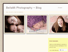 Tablet Screenshot of bellamiphotography.wordpress.com