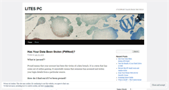 Desktop Screenshot of litespc.wordpress.com