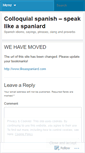 Mobile Screenshot of likeaspaniard.wordpress.com