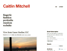 Tablet Screenshot of caitlinmitchellphotography.wordpress.com
