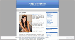 Desktop Screenshot of pinoycelebrities.wordpress.com