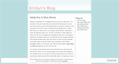 Desktop Screenshot of kristynmichelle.wordpress.com