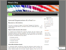 Tablet Screenshot of nisnis.wordpress.com