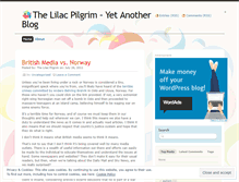 Tablet Screenshot of lilacpilgrim.wordpress.com