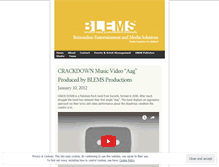 Tablet Screenshot of blemsproductions.wordpress.com
