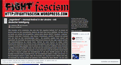 Desktop Screenshot of fightfascism.wordpress.com