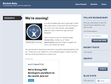 Tablet Screenshot of baobabbaby.wordpress.com