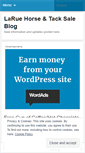 Mobile Screenshot of laruehorsesale.wordpress.com