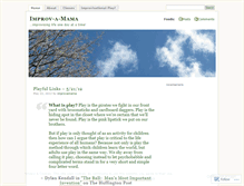 Tablet Screenshot of improvamama.wordpress.com