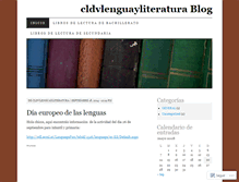 Tablet Screenshot of cldvlenguayliteratura.wordpress.com