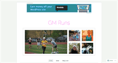 Desktop Screenshot of gmruns.wordpress.com