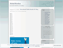 Tablet Screenshot of mohdroslan.wordpress.com