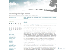 Tablet Screenshot of becomingtherightperson.wordpress.com