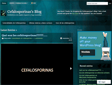 Tablet Screenshot of cefalosporinas.wordpress.com