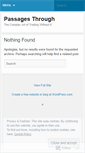Mobile Screenshot of passagesthrough.wordpress.com