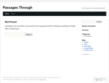 Tablet Screenshot of passagesthrough.wordpress.com