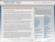 Tablet Screenshot of globalhealthvision.wordpress.com