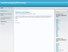 Tablet Screenshot of andrewjaykinney.wordpress.com