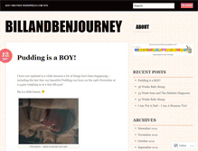 Tablet Screenshot of billandbenjourney.wordpress.com