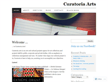 Tablet Screenshot of curatoriaarts.wordpress.com