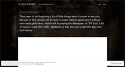 Desktop Screenshot of ipagod.wordpress.com