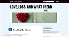 Desktop Screenshot of lovelossandwhatiread.wordpress.com