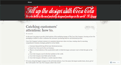 Desktop Screenshot of coke2design.wordpress.com