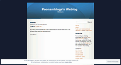 Desktop Screenshot of poonamblogs.wordpress.com