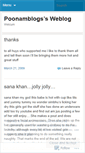 Mobile Screenshot of poonamblogs.wordpress.com
