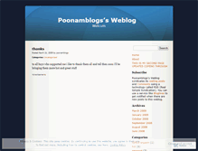 Tablet Screenshot of poonamblogs.wordpress.com