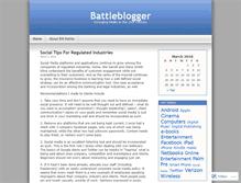 Tablet Screenshot of battleblogger.wordpress.com