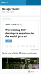 Mobile Screenshot of belajarsolat.wordpress.com