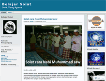 Tablet Screenshot of belajarsolat.wordpress.com
