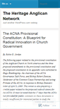 Mobile Screenshot of heritageanglicannetwork.wordpress.com