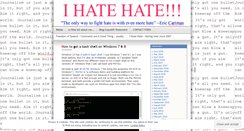 Desktop Screenshot of ihatehate.wordpress.com