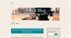 Desktop Screenshot of anhpoly.wordpress.com
