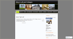 Desktop Screenshot of alicesloftandcottages.wordpress.com