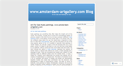 Desktop Screenshot of amsterdamartgallery.wordpress.com